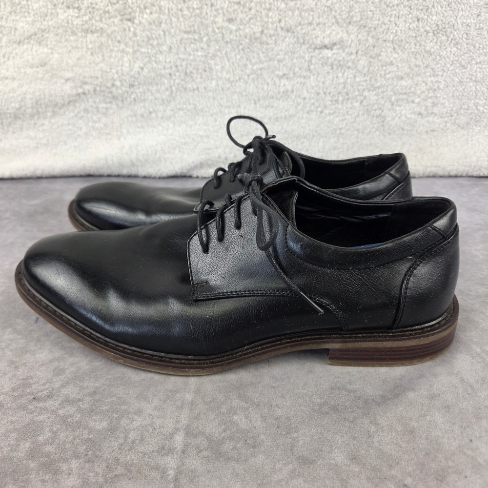 Black Lace Up Derby Dress Shoes Mens 12 EEE Wide 054885 Business Casual